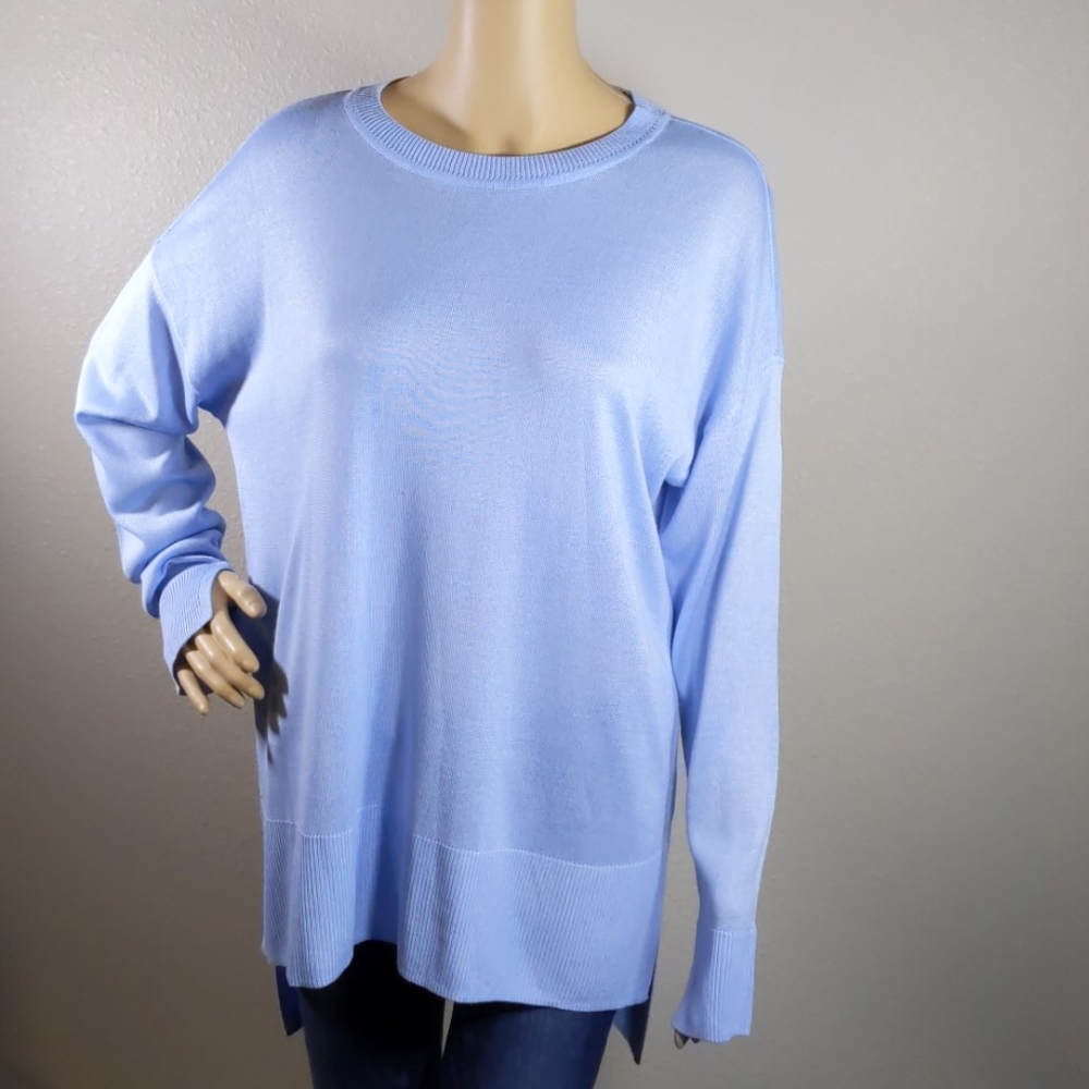 WORTHINGTON CHAMBRAY BLUE  SWEATER SIZE M